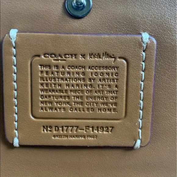 Coach x Keith Haring Leather Crossbody Clutch - Picture 4 of 7